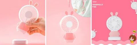 Вентилятор Baseus Exquisite Rabbit Fan (Pink/Розовый) - 5