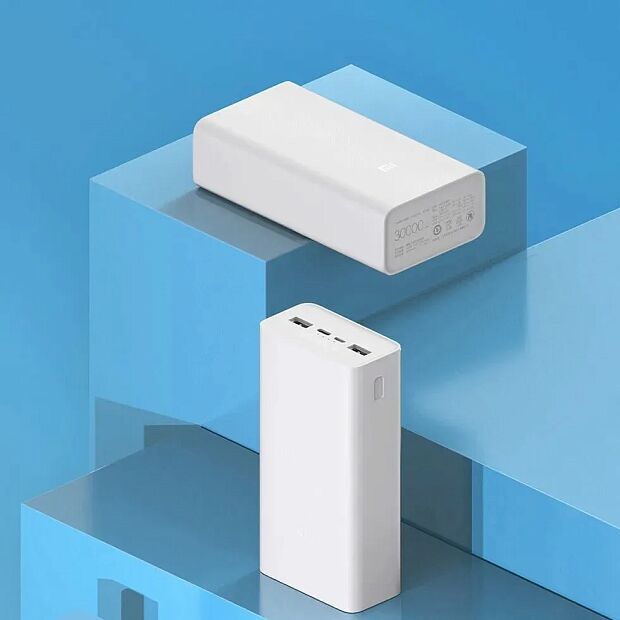Внешний аккумулятор Xiaomi Mi Power Bank 3 30000 mAh PB3018ZM (White) : отзывы и обзоры - 1