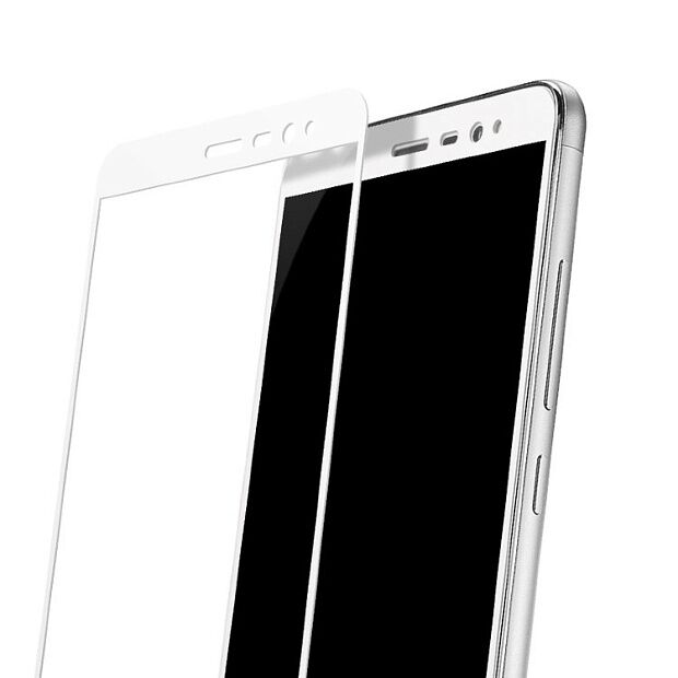 Защитное стекло с мягкими краями для Redmi Note 3 Pro SE Lenuo CF Soft Side Glass (White) - 5