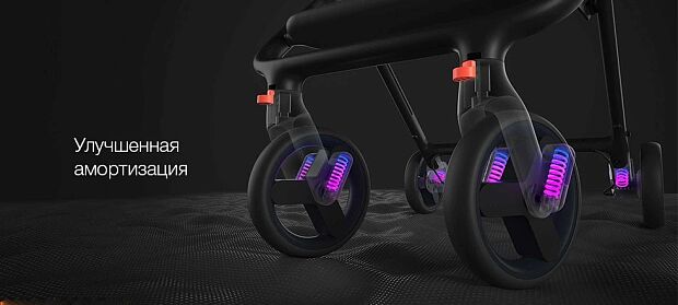 Детская складная коляска Xiaomi Mi Bunny Folding Stroller (Grey/Серый) - 7