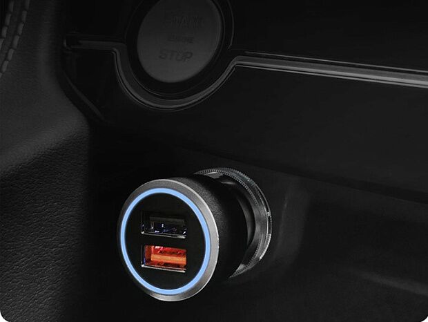 Автомобильная зарядка 70mai Car Charger Midrive CC02 2 x USB, QC 3.0 (Silver) - 2