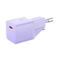 Зарядное устройство BASEUS GaN5 Fast Charger(mini) USB-C, 3A, 20W, фиолетовый - фото