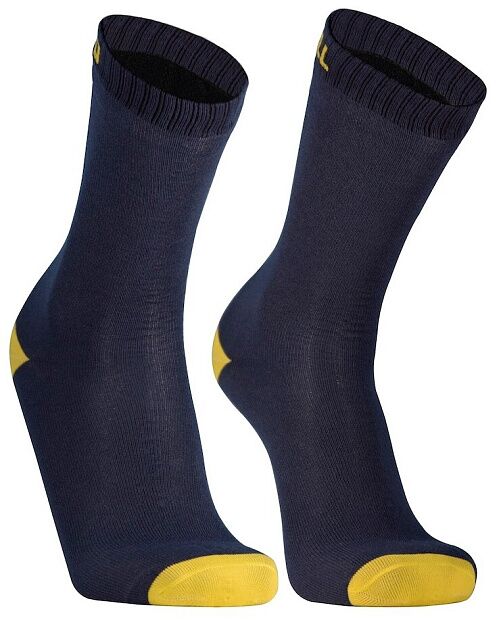 Водонепроницаемые носки DexShell Ultra Thin Crew XL (47-49), синий/желтый, DS683NLXL - 1
