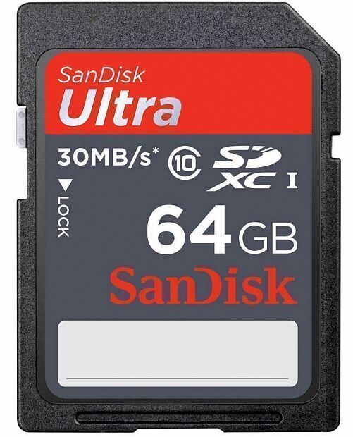 Карта памяти/Флешка SanDisk Ultra SDHC 64GB Class 10 - 1