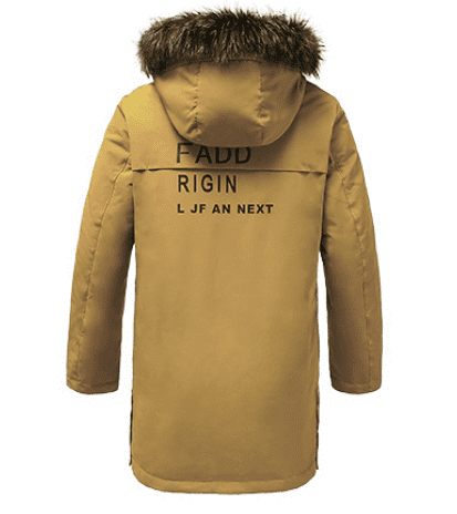 Куртка GoldFarm Long Raccoon Fur Collar Down Jacket (Brown/Коричневый) - 2