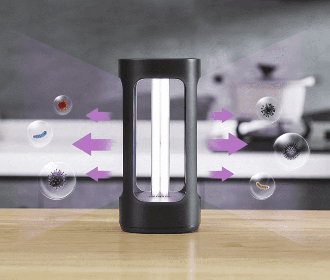 Принцип работы бактерицидной умной лампы Xiaomi Five Smart Sterilization Lamp