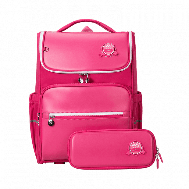 Ортопедический рюкзак с пеналом Xiaomi Yang Small Student Backpack 1-4 Class (Pink/Розовый) - 1